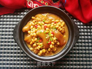 猪蹄炖黄豆的做法步骤:24
