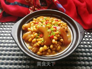 猪蹄炖黄豆的做法步骤:25