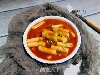 炒年糕的做法步骤:9