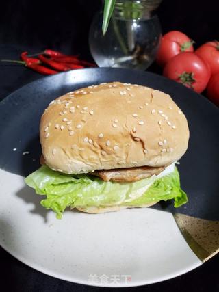 鸡肉汉堡的做法步骤:10