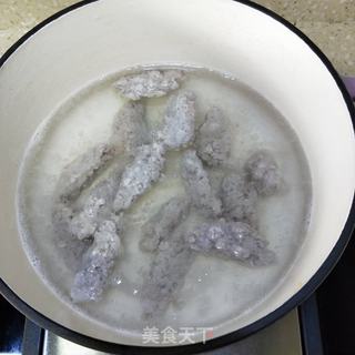 肉丸紫菜汤的做法步骤:5