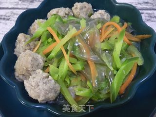 牛肉丸粉皮炖萝卜的做法步骤：14