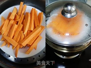 自制无添加红薯条❗️宝宝零食烤红薯干( 适合20个月以上婴幼儿辅食)的做法步骤:3