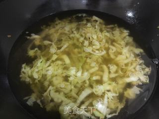 白菜挂面汤的做法步骤:6