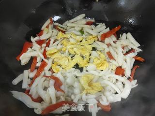 白玉菇炒鸡蛋的做法步骤:11