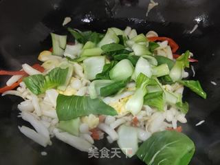 白玉菇炒鸡蛋的做法步骤:12