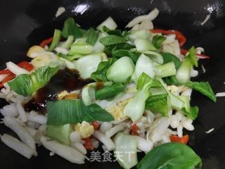 白玉菇炒鸡蛋的做法步骤:13