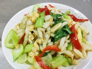 白玉菇炒鸡蛋的做法步骤:16