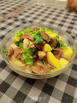 土豆炖牛腩的做法步骤:17