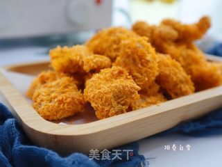 外酥里嫩鸡米花?（无油烤箱版）味道超赞✅的做法步骤：7