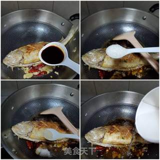 酸菜炖黄花鱼的做法步骤:7