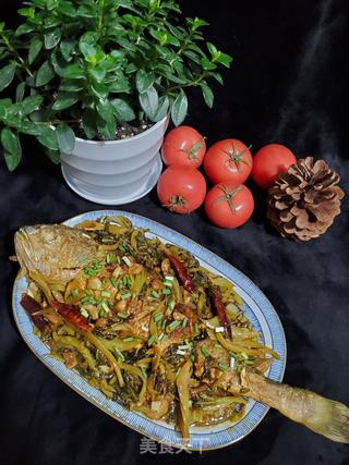 酸菜炖黄花鱼的做法步骤:17