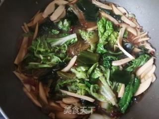 杏鲍菇白菜海带炖粉条的做法步骤:10