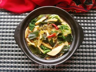杏鲍菇白菜海带炖粉条的做法步骤:14