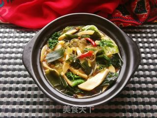 杏鲍菇白菜海带炖粉条的做法步骤:15