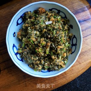 蒜香莴笋叶麦饭的做法步骤：10