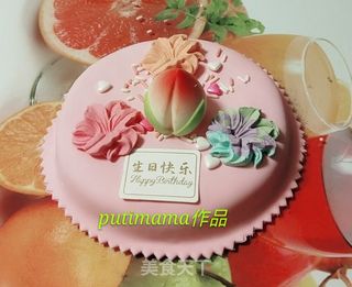 创意翻糖生日蛋糕的做法步骤:26