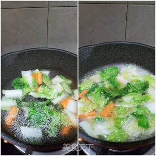 牛排白菜炖粉皮的做法步骤:7