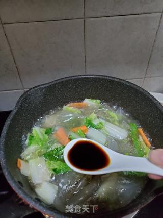 牛排白菜炖粉皮的做法步骤:9