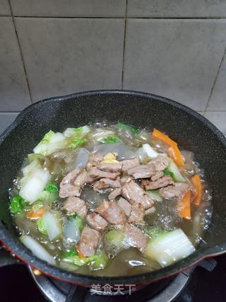 牛排白菜炖粉皮的做法步骤:10