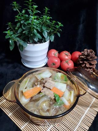 牛排白菜炖粉皮的做法步骤:12