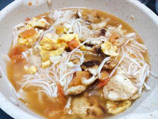 番茄金针菇烧豆腐的做法步骤:10