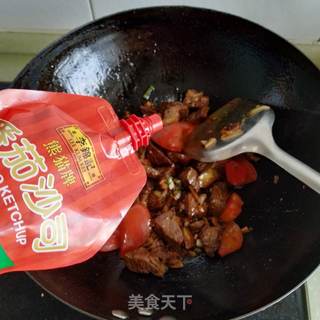 西红柿炖牛肉的做法步骤:12