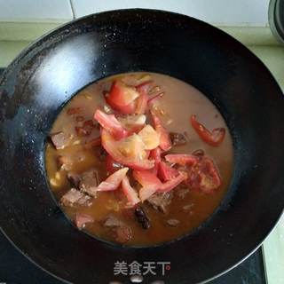 西红柿炖牛肉的做法步骤:16