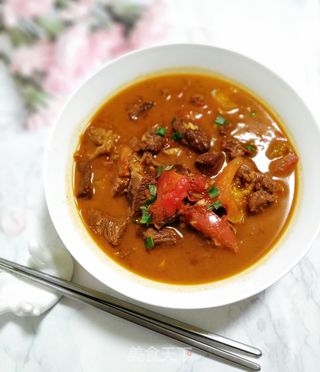 西红柿炖牛肉的做法步骤:17