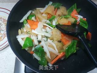 炒皮肚的做法步骤:11