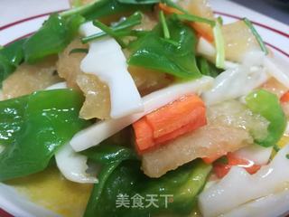炒皮肚的做法步骤:12