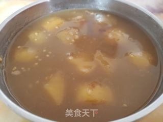 苹果小米粥的做法步骤:7