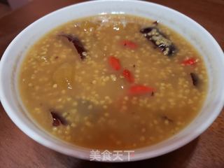 苹果小米粥的做法步骤:9