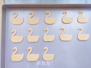 焦糖杏仁天鹅饼干的做法步骤:6