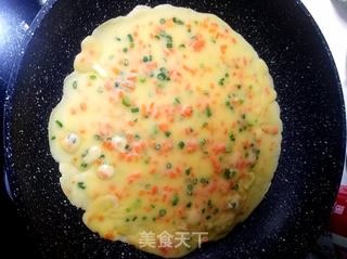 胡萝卜鸡蛋饼的做法步骤:12