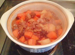 土豆胡萝卜炖牛腩的做法步骤:5