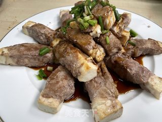 羊肉卷豆腐的做法步骤：10