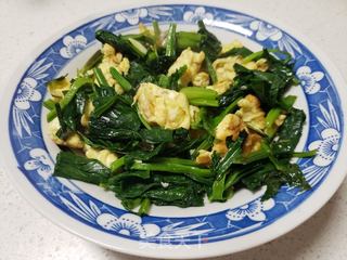 菠菜炒鸡蛋的做法步骤:7