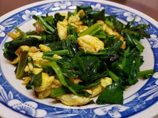 菠菜炒鸡蛋的做法步骤:8