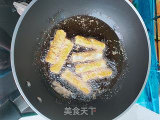 酥脆奶香紫薯卷的做法步骤:9