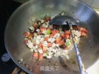 鸡肉香菇胡萝卜焖米饭的做法步骤：6