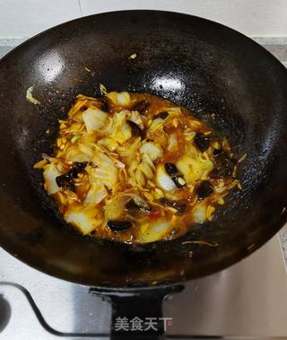 鱼香白菜的做法步骤:12