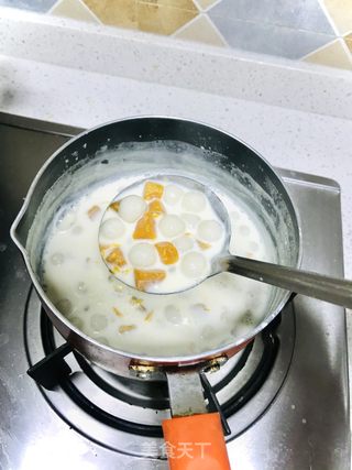 牛奶炖木瓜汤圆的做法步骤：9