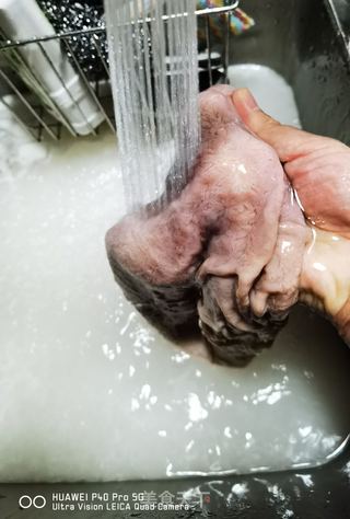 腊八蒜爆猪肚的做法步骤:4
