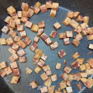 午餐肉馒头披萨饼的做法步骤:4