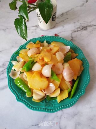 毛葱炒土豆片的做法步骤:9