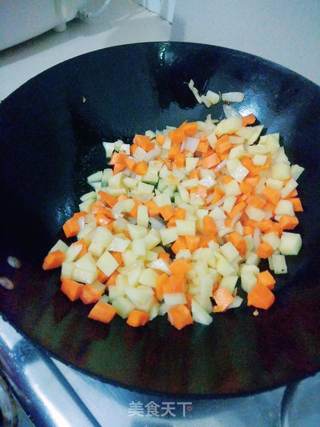 素咖喱拌饭的做法步骤:3