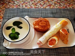 快手早餐&火腿鸡蛋卷的做法步骤:11