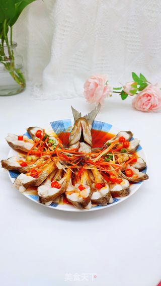 年夜菜必备/孔雀开屏清蒸鱼的做法步骤:10