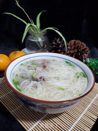 瘦肉挂面的做法步骤:10